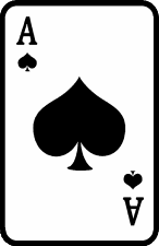 Playing card ace